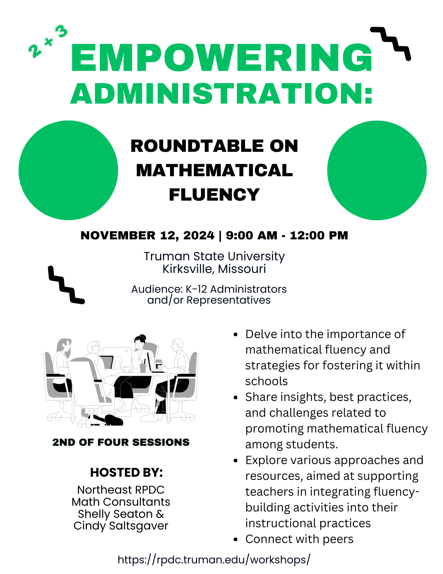 Admin Fluency Roundtable Flyer