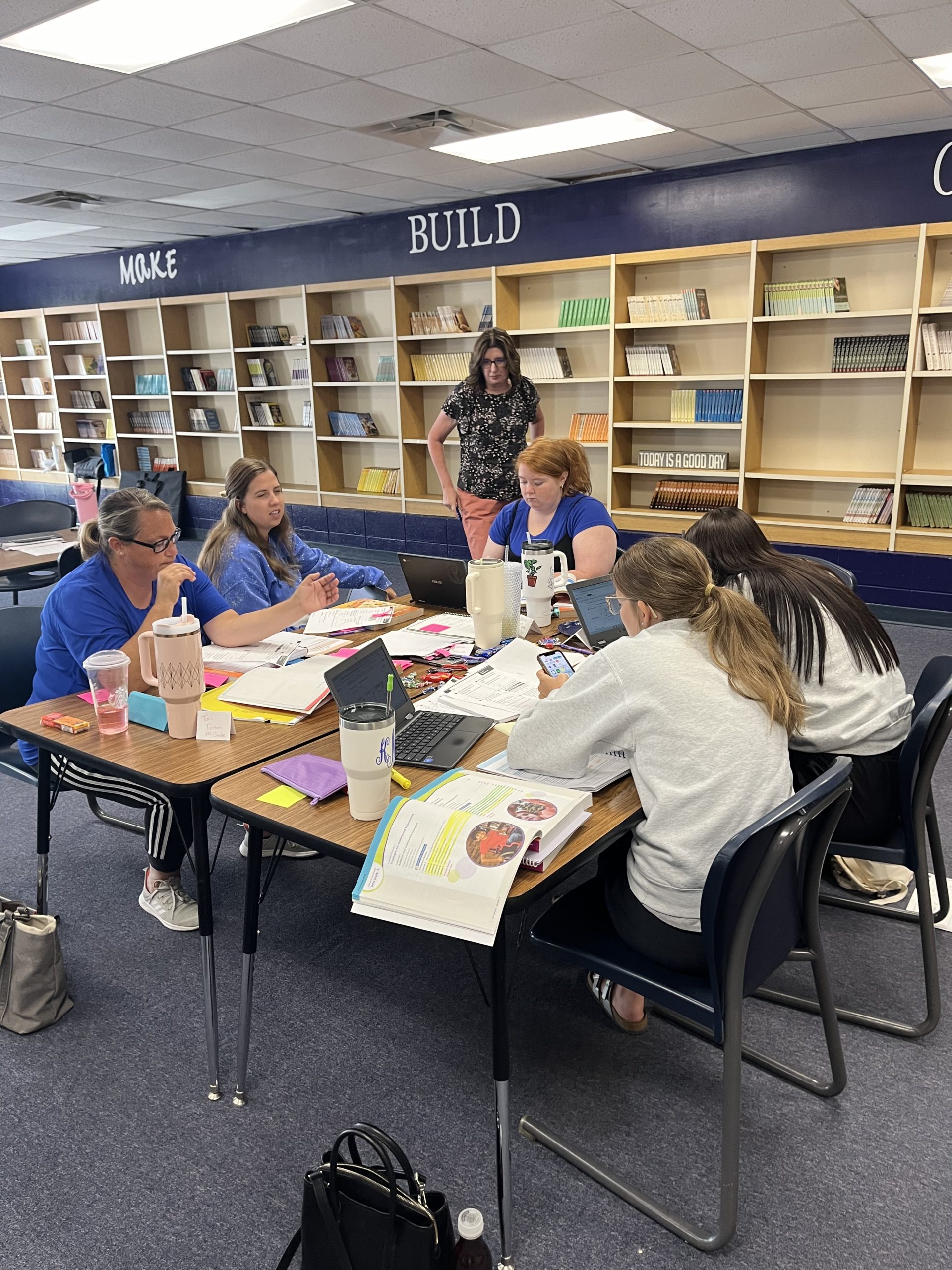 Math Teachers Working Hard During the Summer