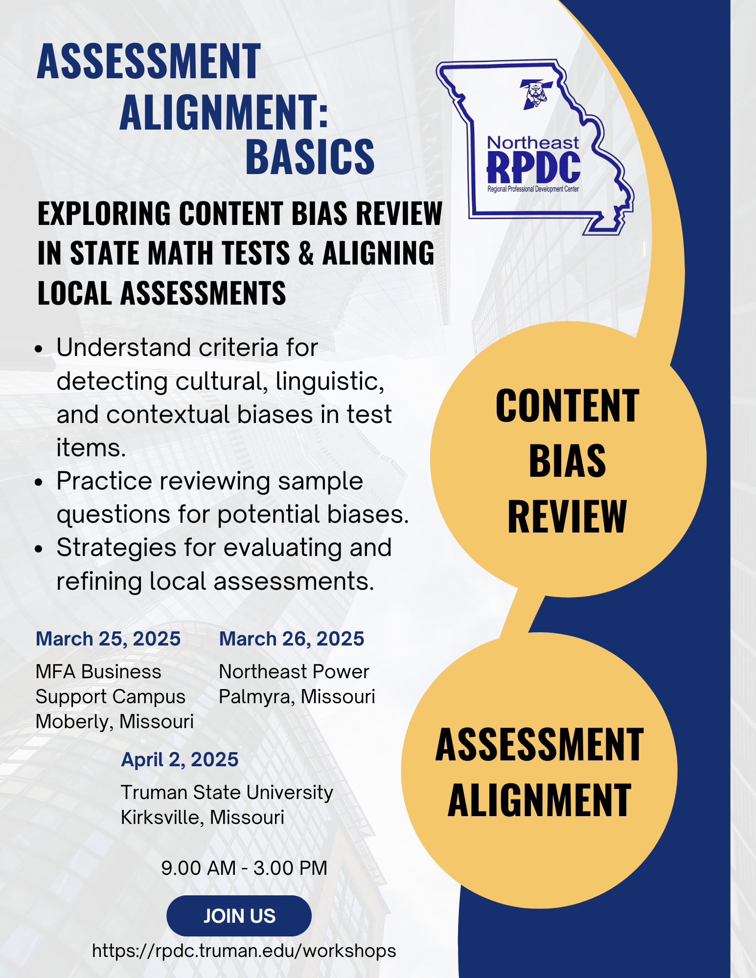 Assessment Alignment Basics Flyer