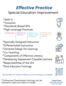 Effective Practices Special Education Improvement Offerings