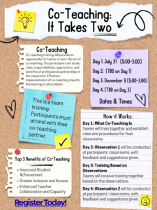 2026 Co-Teaching Flyer