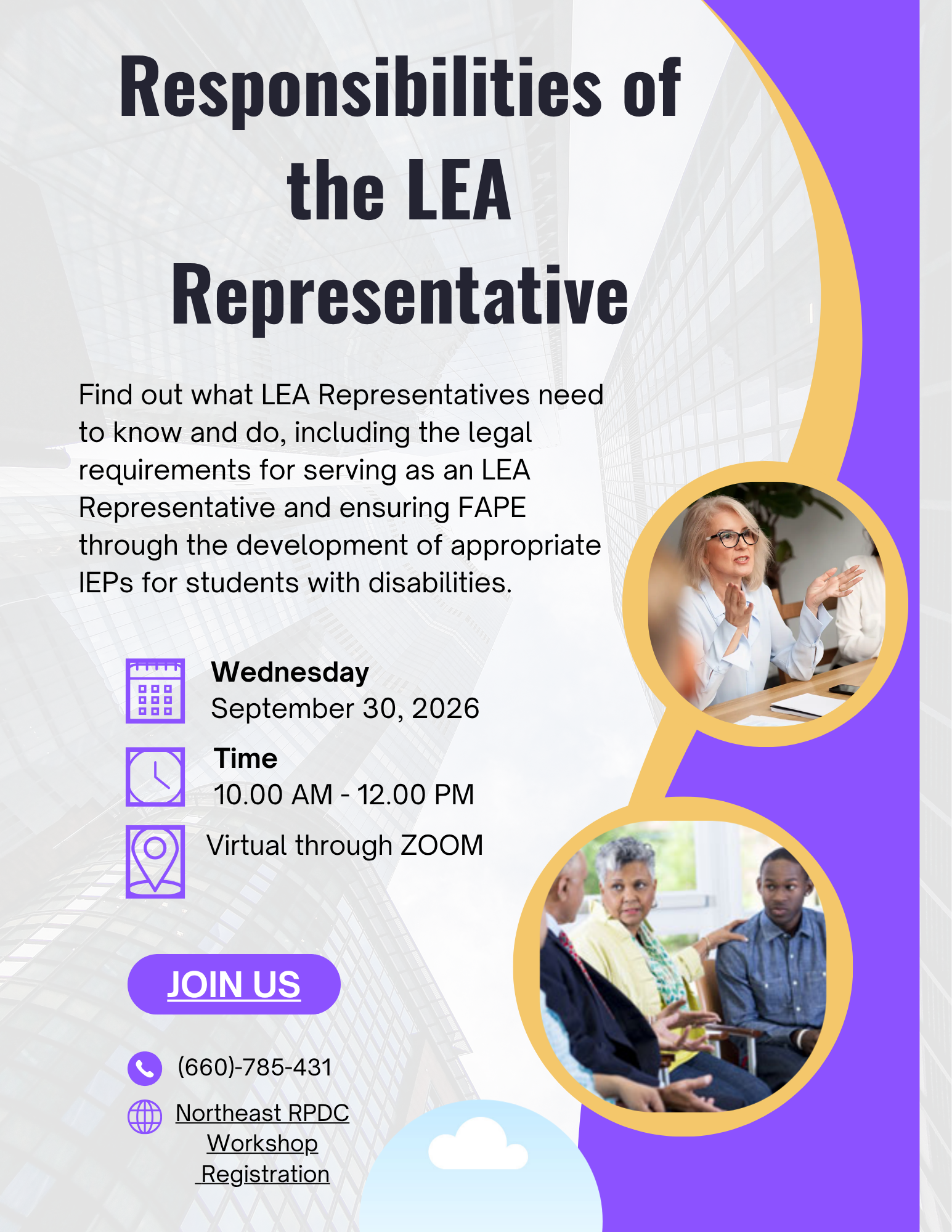 Responsibilities of the LEA Representative flyer